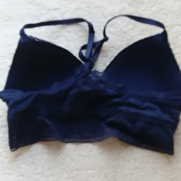 Pretty Navy Lace Bralette - Picture 3 of 4